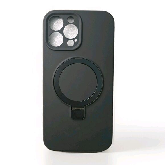 iPhone 14 Plus Phone Case 360 Rotatable For Matte Black - Picture 1 of 3